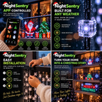 Christmas LED Decorative balcony fence and courtyard holiday string lights