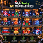 Christmas LED Decorative balcony fence and courtyard holiday string lights